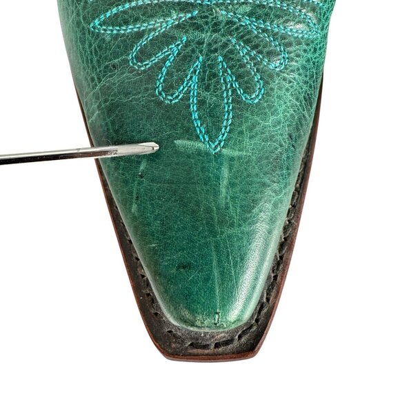 Justin Boots Women’s Size 8.5 B Turquoise Damiana Western Cowgirl Boots L4302 - Picture 9 of 10